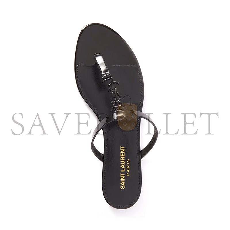 YSL LE CASSANDRA SANDALS IN PATENT LEATHER 7760811TVVV1000